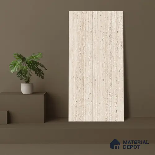 Stone Wall Tile TL 07470 B Travertino Rome Decor 4 ft x 2 ft Full Body Vitrified Matte Finish - 9 mm Suitable For Living Room, Bedroom, Bathroom