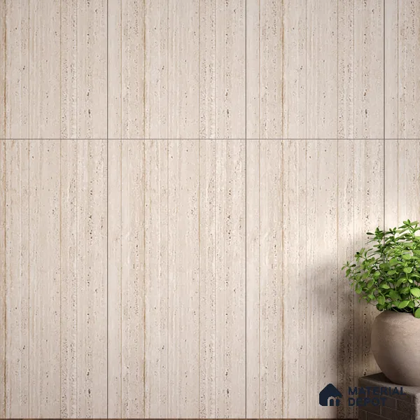 Stone Wall Tile TL 07470 B Travertino Rome Decor 4 ft x 2 ft Full Body Vitrified Matte Finish - 9 mm  Suitable For Living Room, Bedroom, Bathroom