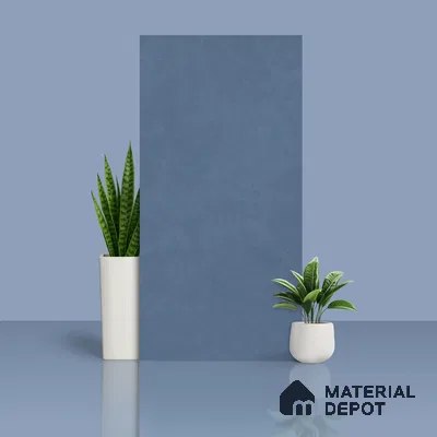 Stone Wall & Floor Tile TL 07676 B Denim Blue 4 ft x 2 ft Full Body Vitrified Matte Finish - 9 mm  Suitable For Living Room, Bedroom, Bathroom