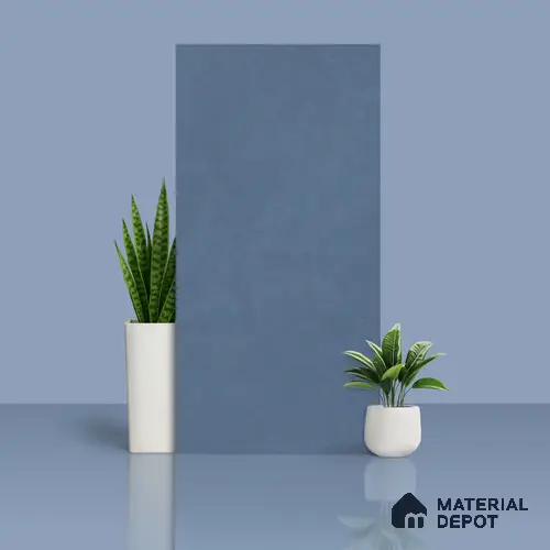 Stone Wall & Floor Tile TL 07676 B Denim Blue 4 ft x 2 ft Full Body Vitrified Matte Finish - 9 mm Suitable For Living Room, Bedroom, Bathroom