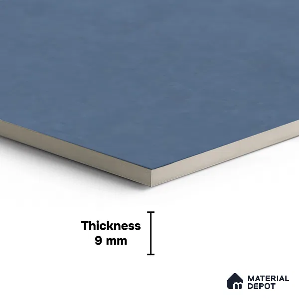 Stone Wall & Floor Tile TL 07676 B Denim Blue 4 ft x 2 ft Full Body Vitrified Matte Finish - 9 mm Suitable For Living Room, Bedroom, Bathroom