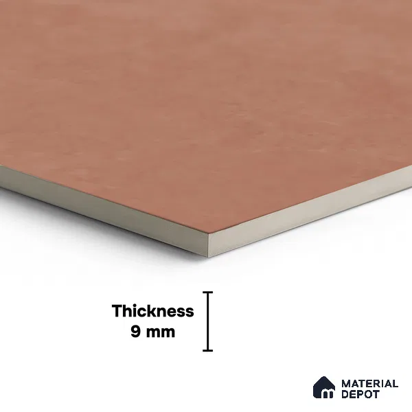 Stone Wall & Floor Tile TL 07676 C Cotto Red 4 ft x 2 ft Full Body Vitrified Matte Finish - 9 mm  Suitable For Living Room, Bedroom, Bathroom