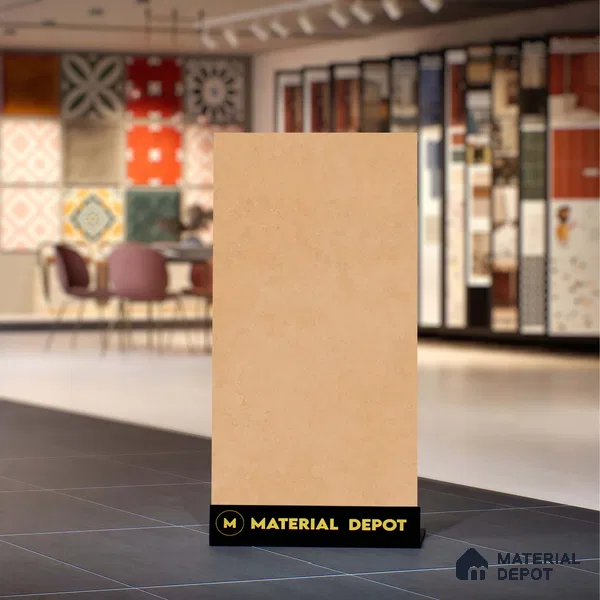 Stone Wall & Floor Tile TL 07676 Sunglow Yellow 4 ft x 2 ft Full Body Vitrified Matte Finish - 9 mm Suitable For Living Room, Bedroom, Bathroom