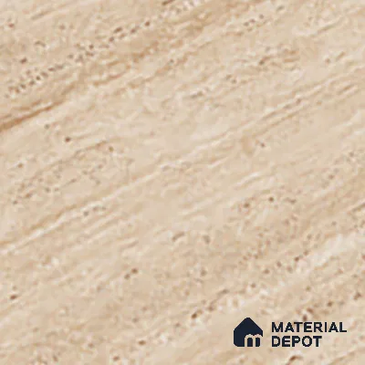 Stone Wall & Floor Tile TL 07471 Travertino Honey 4 ft x 2 ft Full Body Vitrified Matte Finish - 9 mm Suitable For Living Room, Bedroom, Bathroom (Sample)