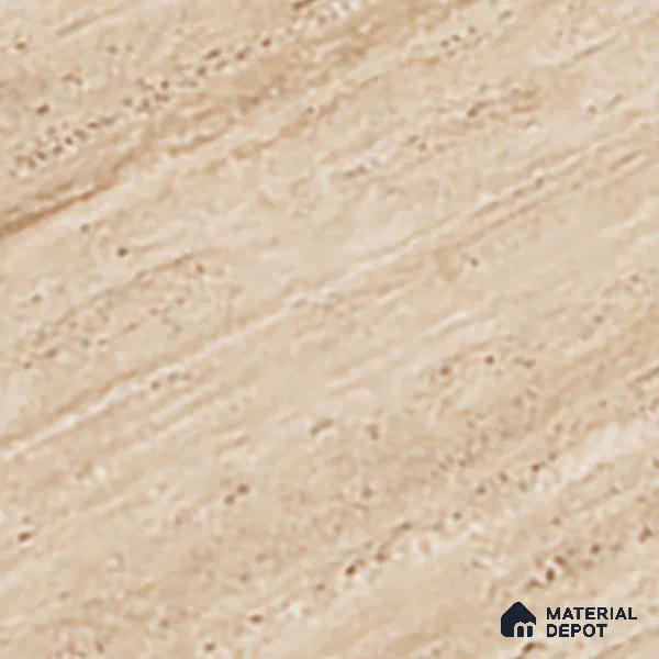 Stone Wall & Floor Tile TL 07471 Travertino Honey 4 ft x 2 ft Full Body Vitrified Matte Finish - 9 mm Suitable For Living Room, Bedroom, Bathroom (Sample)
