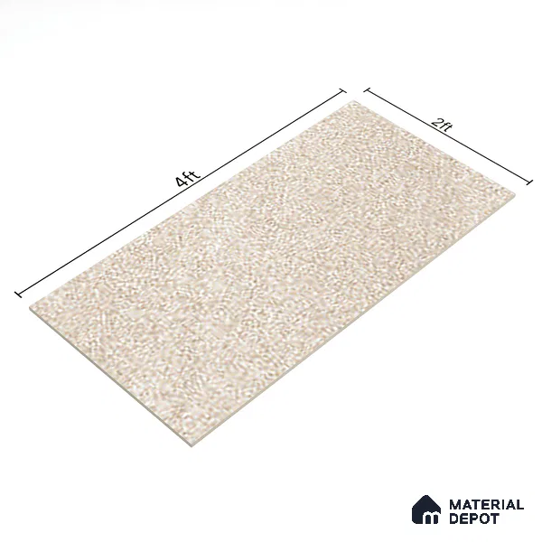 Stone Wall & Floor Tile TL 07475 Mystone Opal 4 ft x 2 ft Full Body Vitrified Matte Finish - 9 mm Suitable For Living Room, Bedroom, Bathroom (Sample)