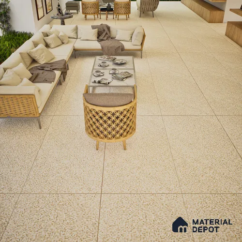 Stone Wall & Floor Tile TL 07475 Mystone Opal 4 ft x 2 ft Full Body Vitrified Matte Finish - 9 mm Suitable For Living Room, Bedroom, Bathroom