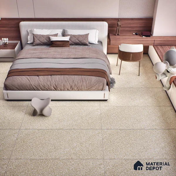 Stone Wall & Floor Tile TL 07475 Mystone Opal 4 ft x 2 ft Full Body Vitrified Matte Finish - 9 mm Suitable For Living Room, Bedroom, Bathroom (Sample)