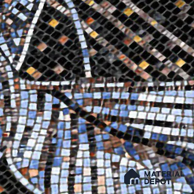 Faux Mosaic Mural Poster Wall Tile TL 07915 Flamingo 4 ft x 2 ft Vitrified Glossy Punch Finish - 9 mm | Suitable For Living Room, Bedroom & Office
