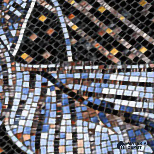 Faux Mosaic Mural Poster Wall Tile TL 07915 Flamingo 4 ft x 2 ft Vitrified Glossy Punch Finish - 9 mm | Suitable For Living Room, Bedroom & Office