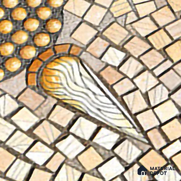 Faux Mosaic Mural Poster Wall Tile TL 07913 Lord Buddha 4 ft x 2 ft Vitrified Glossy Punch Finish - 9 mm | Suitable For Living Room, Bedroom & Office