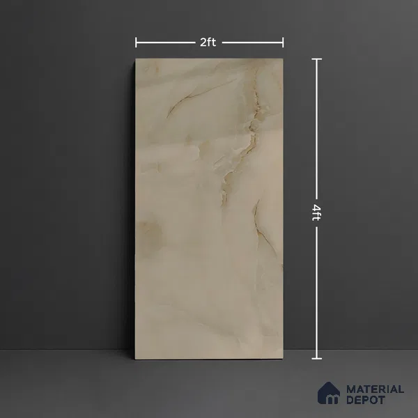 Floor & Wall Tile TL 10119 Endless Ele Onyx 4 ft x 2 ft GVT Vitrified Glossy Finish - 9 mm Suitable For Living Room, Bedroom, Bathroom, Kitchen