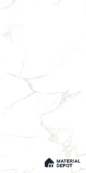 Floor & Wall Tile TL 10170 Alcora Bianco 4 ft x 2 ft PGVT Vitrified Glossy Finish - 9 mm Suitable For Living Room, Bedroom, Bathroom, Kitchen