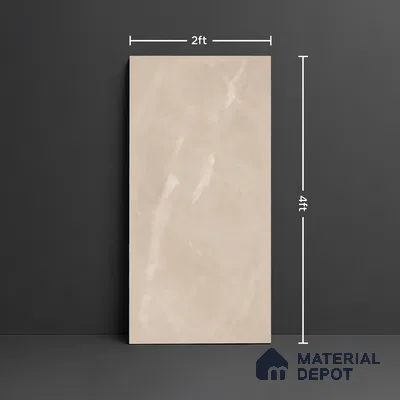 Floor & Wall Tile TL 10158 B Endless Fen Taupe 4 ft x 2 ft PGVT Vitrified Glossy Finish - 9 mm  Suitable For Living Room, Bedroom, Bathroom, Kitchen