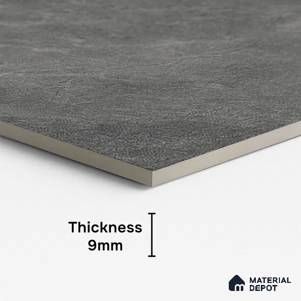 Stone Look Wall & Floor Tile TL 08233 B Quarry Coal Rock 4 ft x 2 ft Vitrified Matte Finish - 9 mm