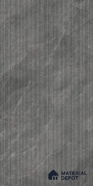 Stone Look Wall Tile TL 08233 C Quarry Coal Strip Liner 4 ft x 2 ft Vitrified Matte Finish - 9 mm