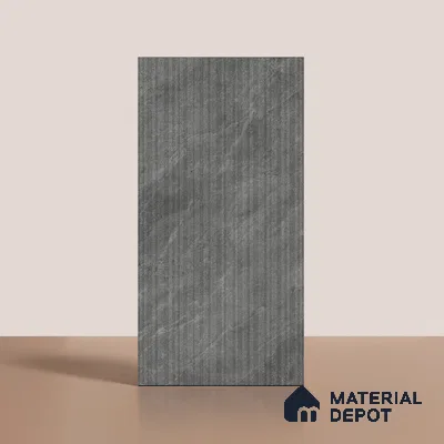 Stone Look Wall Tile TL 08233 C Quarry Coal Strip Liner 4 ft x 2 ft Vitrified Matte Finish - 9 mm