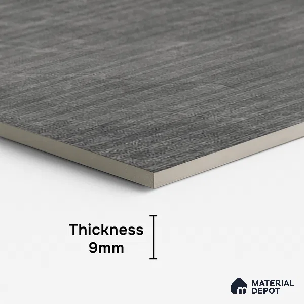 Stone Look Wall Tile TL 08233 C Quarry Coal Strip Liner 4 ft x 2 ft Vitrified Matte Finish - 9 mm