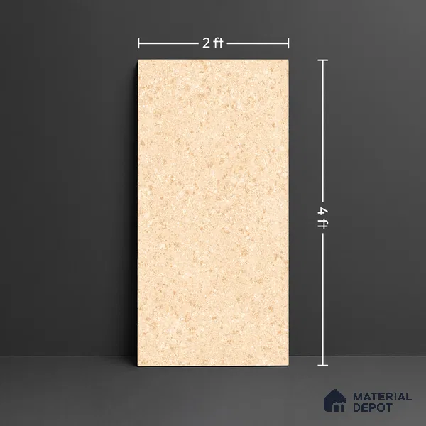 Stone Look Wall & Floor Tile TL 08229 B Doge Rock Crema 4 ft x 2 ft Vitrified Matte Finish - 9 mm