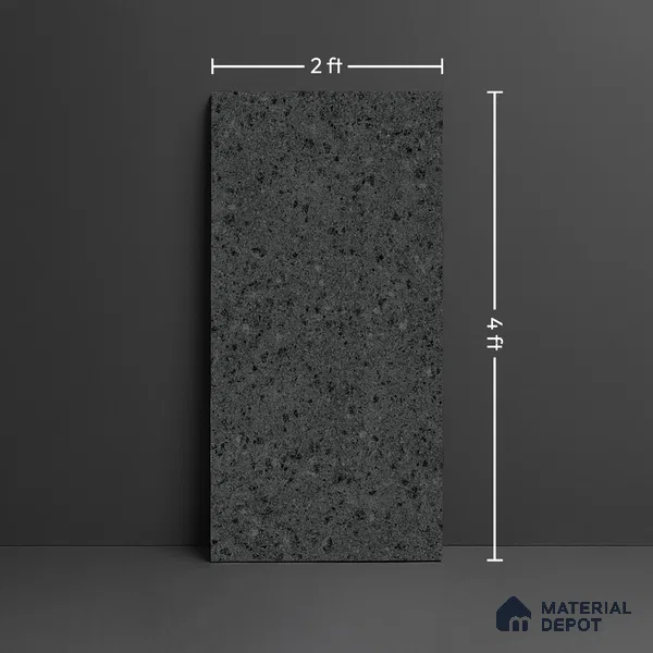 Stone Look Wall & Floor Tile TL 08229 D Doge Rock Nerо 4 ft x 2 ft Vitrified Matte Finish - 9 mm