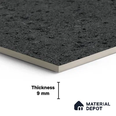 Stone Look Wall & Floor Tile TL 08229 D Doge Rock Nerо 4 ft x 2 ft Vitrified Matte Finish - 9 mm
