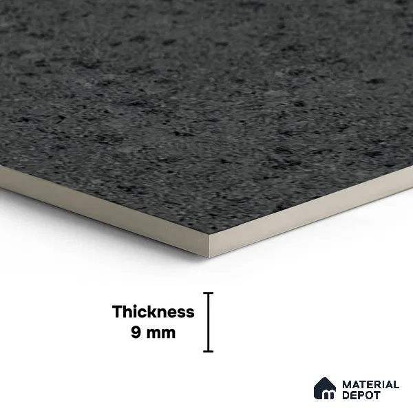 Stone Look Wall & Floor Tile TL 08229 D Doge Rock Nerо 4 ft x 2 ft Vitrified Matte Finish - 9 mm