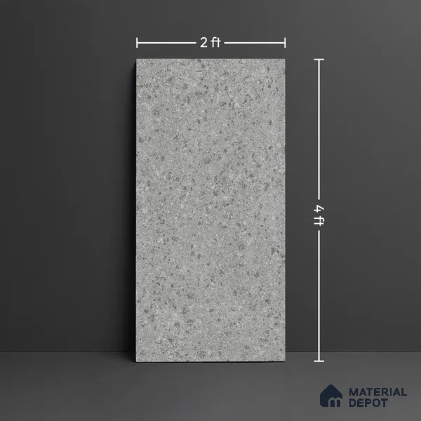 Stone Look Wall & Floor Tile TL 08229 E Doge Rock Gris 4 ft x 2 ft Vitrified Matte Finish - 9 mm