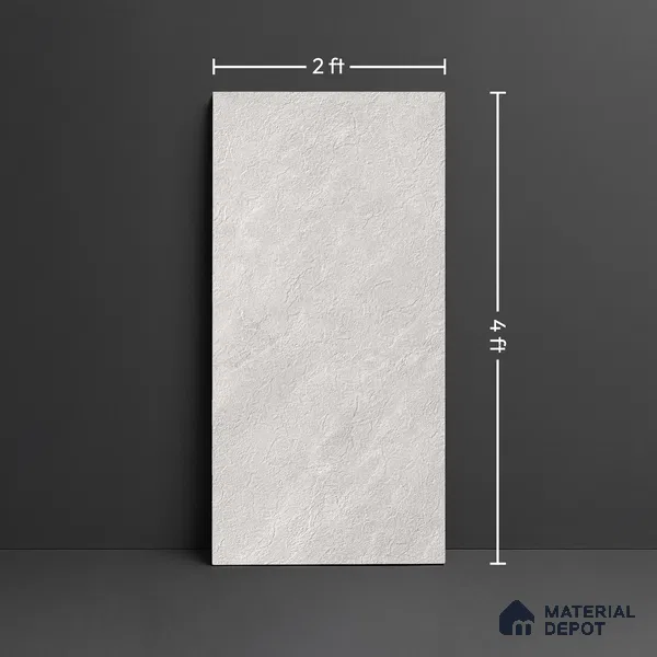 Stone Look Wall & Floor Tile TL 08232 B Quarry Steel Rock 4 ft x 2 ft Vitrified Matte Finish - 9 mm