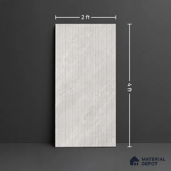 Stone Look Wall Tile TL 08232 C Quarry Steel Strip Liner 4 ft x 2 ft Vitrified Matte Finish - 9 mm