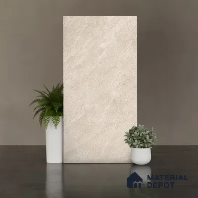 Stone Look Wall & Floor Tile TL 08234 B Quarry Beige Rock 4 ft x 2 ft Vitrified Matte Finish - 9 mm