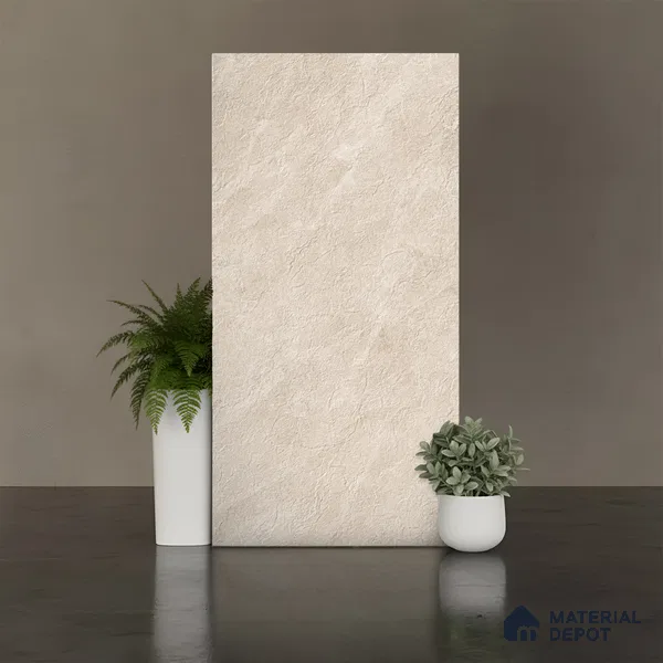 Stone Look Wall & Floor Tile TL 08234 B Quarry Beige Rock 4 ft x 2 ft Vitrified Matte Finish - 9 mm