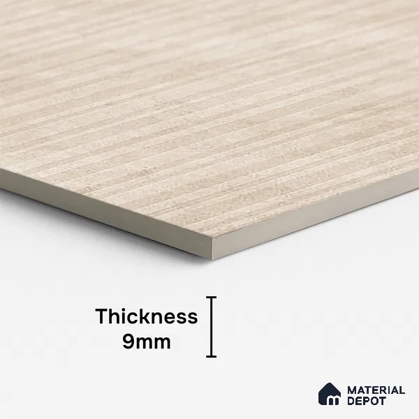 Stone Look Wall Tile TL 08234 C Quarry Beige Strip Liner 4 ft x 2 ft Vitrified Matte Finish - 9 mm