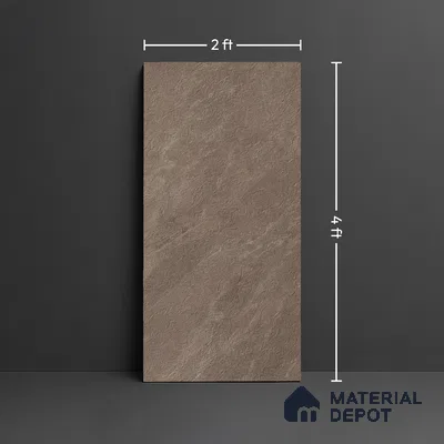 Stone Look Wall & Floor Tile TL 08235 B Quarry Tusk Rock 4 ft x 2 ft Vitrified Matte Finish - 9 mm