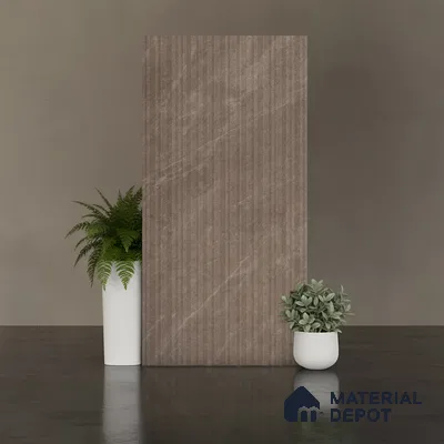 Stone Look Wall Tile TL 08235 C Quarry Tusk Strip Liner 4 ft x 2 ft Vitrified Matte Finish - 9 mm