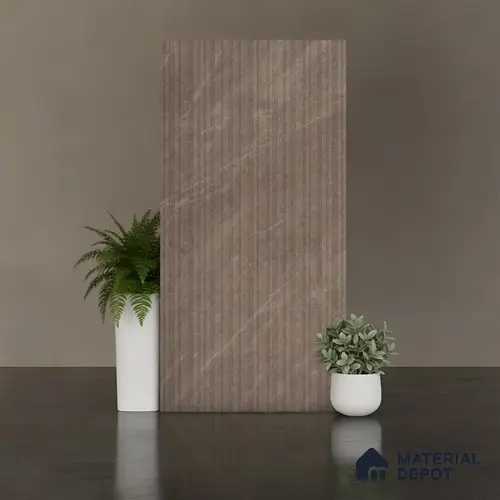 Stone Look Wall Tile TL 08235 C Quarry Tusk Strip Liner 4 ft x 2 ft Vitrified Matte Finish - 9 mm