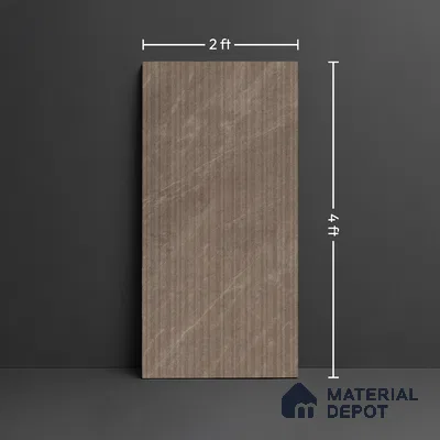 Stone Look Wall Tile TL 08235 C Quarry Tusk Strip Liner 4 ft x 2 ft Vitrified Matte Finish - 9 mm