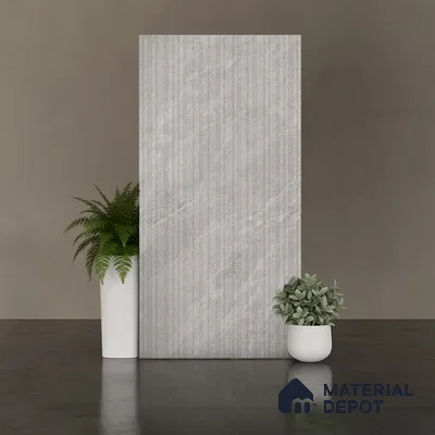 Stone Look Wall Tile TL 08231 C Quarry Gris Strip Liner 4 ft x 2 ft Vitrified Matte Finish - 9 mm