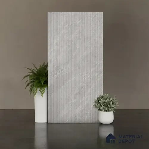 Stone Look Wall Tile TL 08231 C Quarry Gris Strip Liner 4 ft x 2 ft Vitrified Matte Finish - 9 mm