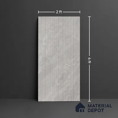 Stone Look Wall Tile TL 08231 C Quarry Gris Strip Liner 4 ft x 2 ft Vitrified Matte Finish - 9 mm