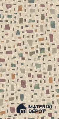 Terrazzo Wall & Floor TL 12569 Crystal Terrazzo Decor Endless 4 ft x 2 ft Vitrified Matte Finish Tile - 9 mm