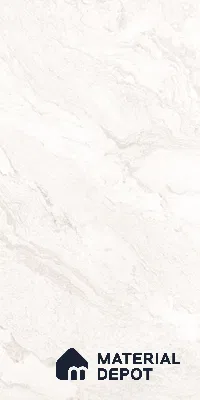 Marble Wall & Floor TL 12573 England White 4 ft x 2 ft Vitrified Lapato Carving Finish Tile - 9 mm