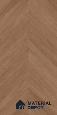 Wood Wall & Floor TL 12567 Plankster Walnut 4 ft x 2 ft Vitrified Punch Matte Finish Tile - 9 mm