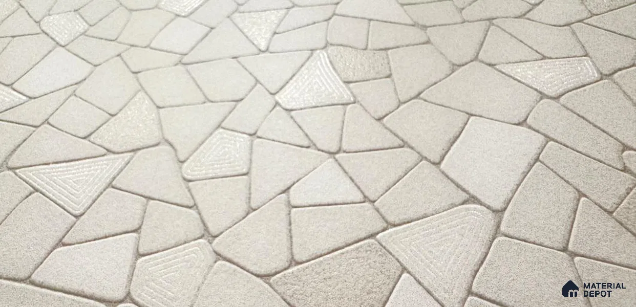 TL 12506 B Twig Leaves Bianco Endless 4 ft x 2 ft Vitrified Tile - 9 mm
