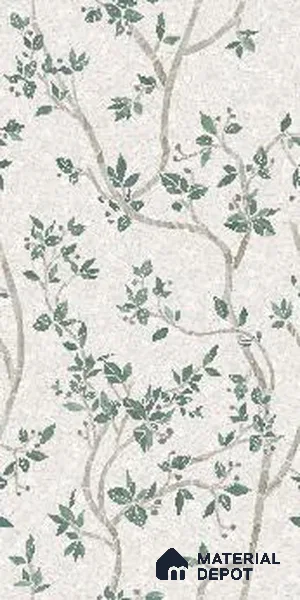 TL 12506 Twig Leaves Bianco Decor Endless 4 ft x 2 ft Vitrified  Tile - 9 mm