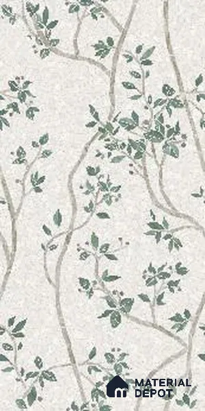 TL 12506 Twig Leaves Bianco Decor Endless 4 ft x 2 ft Vitrified  Tile - 9 mm
