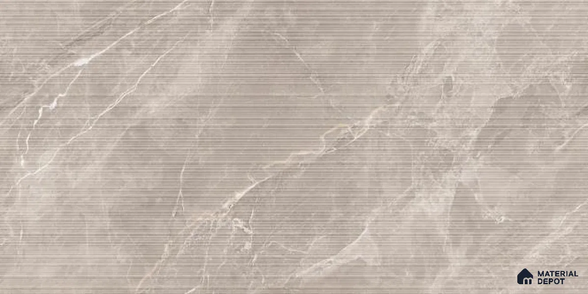 TL 12486 D Lumina Taupe Decor 4 ft x 2 ft Vitrified  Tile - 9 mm