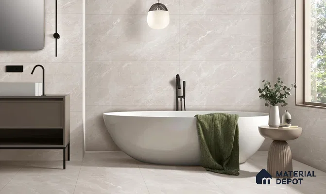 TL 12486 F Lumina Bianco Decor 4 ft x 2 ft Vitrified  Tile - 9 mm