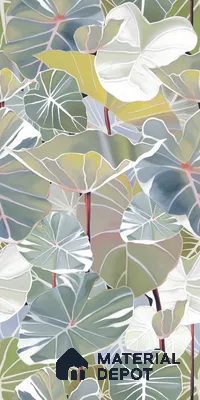 TL 12496 Canvas Leaf Decor Endless 4 ft x 2 ft Vitrified  Tile - 9 mm
