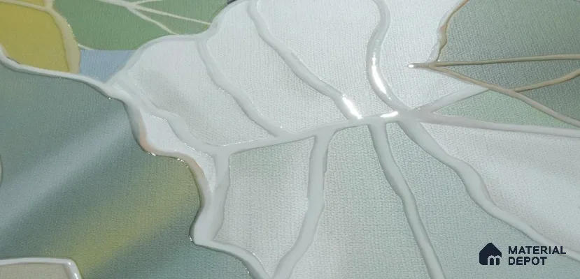 TL 12496 Canvas Leaf Decor Endless 4 ft x 2 ft Vitrified  Tile - 9 mm