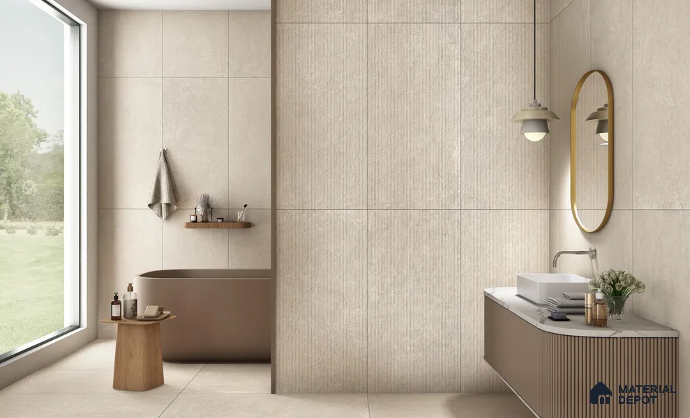 TL 12499 Pigmento Bianco 4 ft x 2 ft Vitrified  Tile - 9 mm